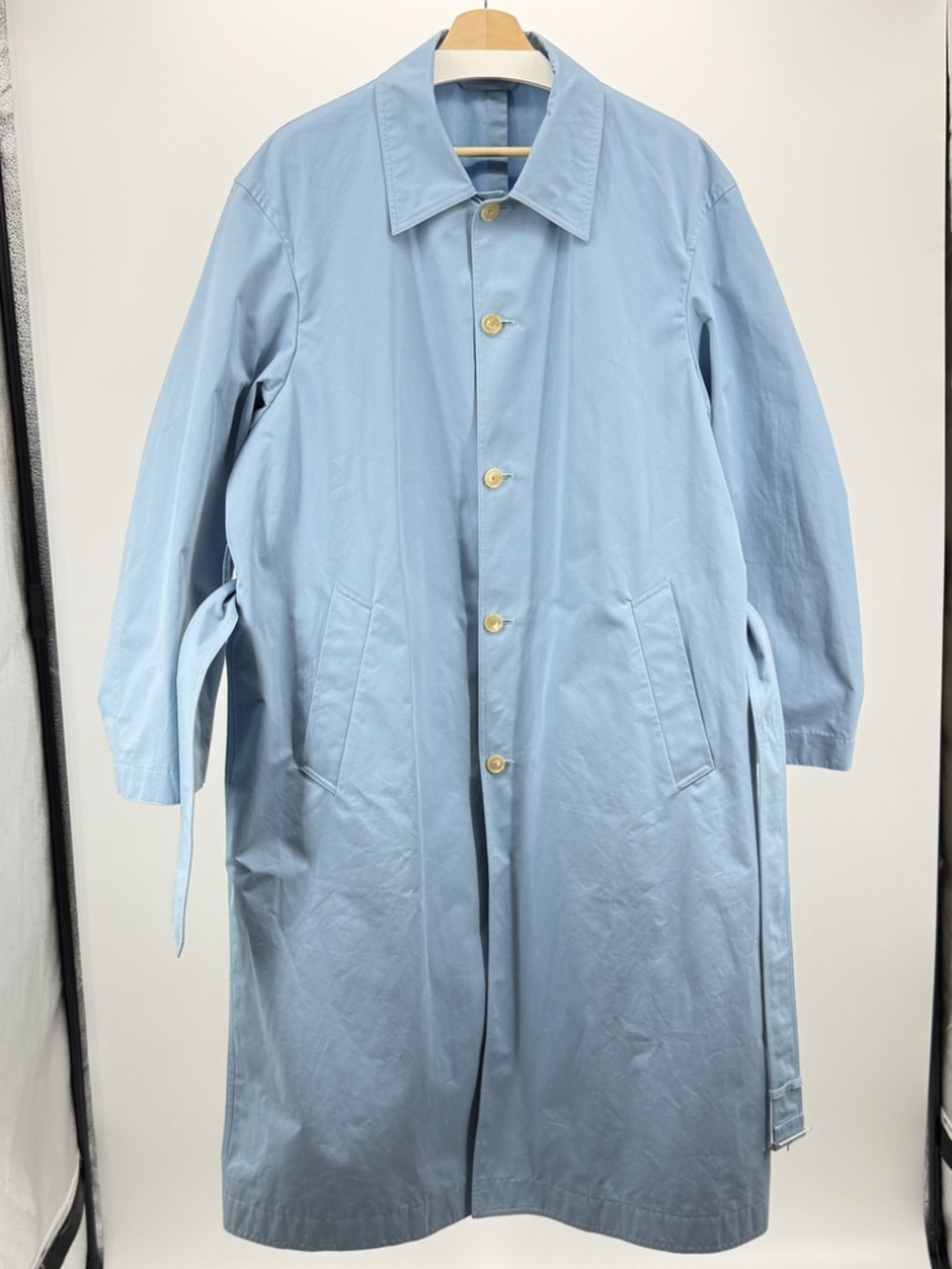 Auralee Gabardine Belted Overcoat